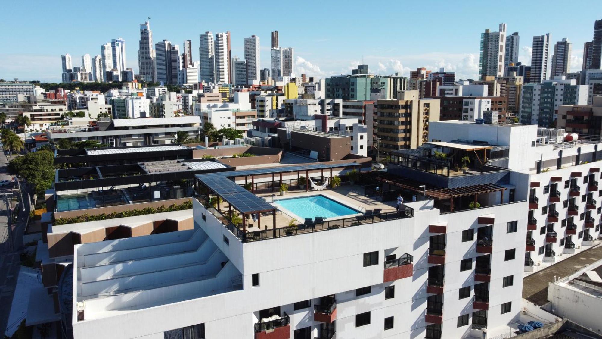 Flat A Beira Mar Na Orla De Cabo Branco Appartement João Pessoa Buitenkant foto