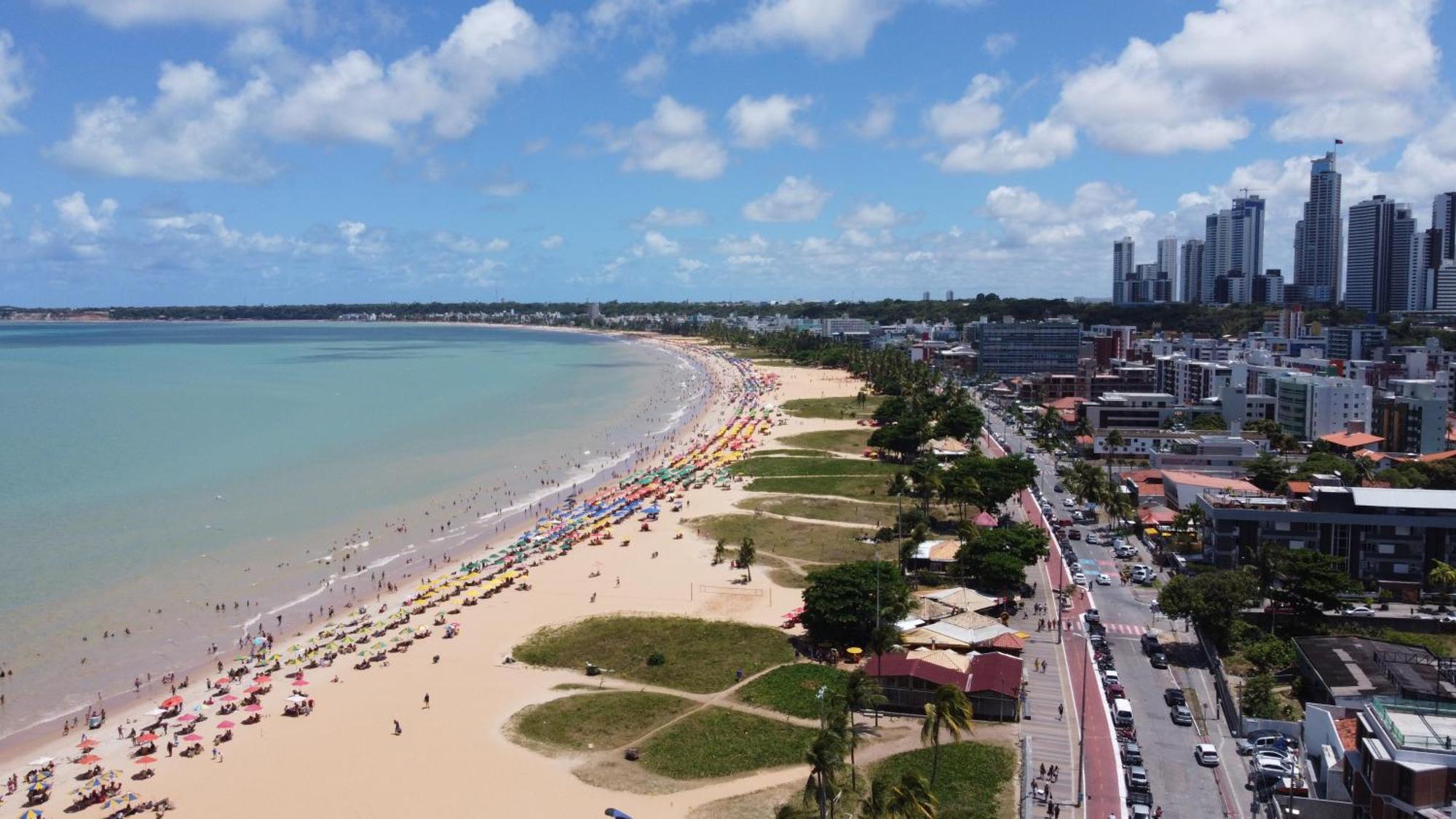 Flat A Beira Mar Na Orla De Cabo Branco Appartement João Pessoa Buitenkant foto
