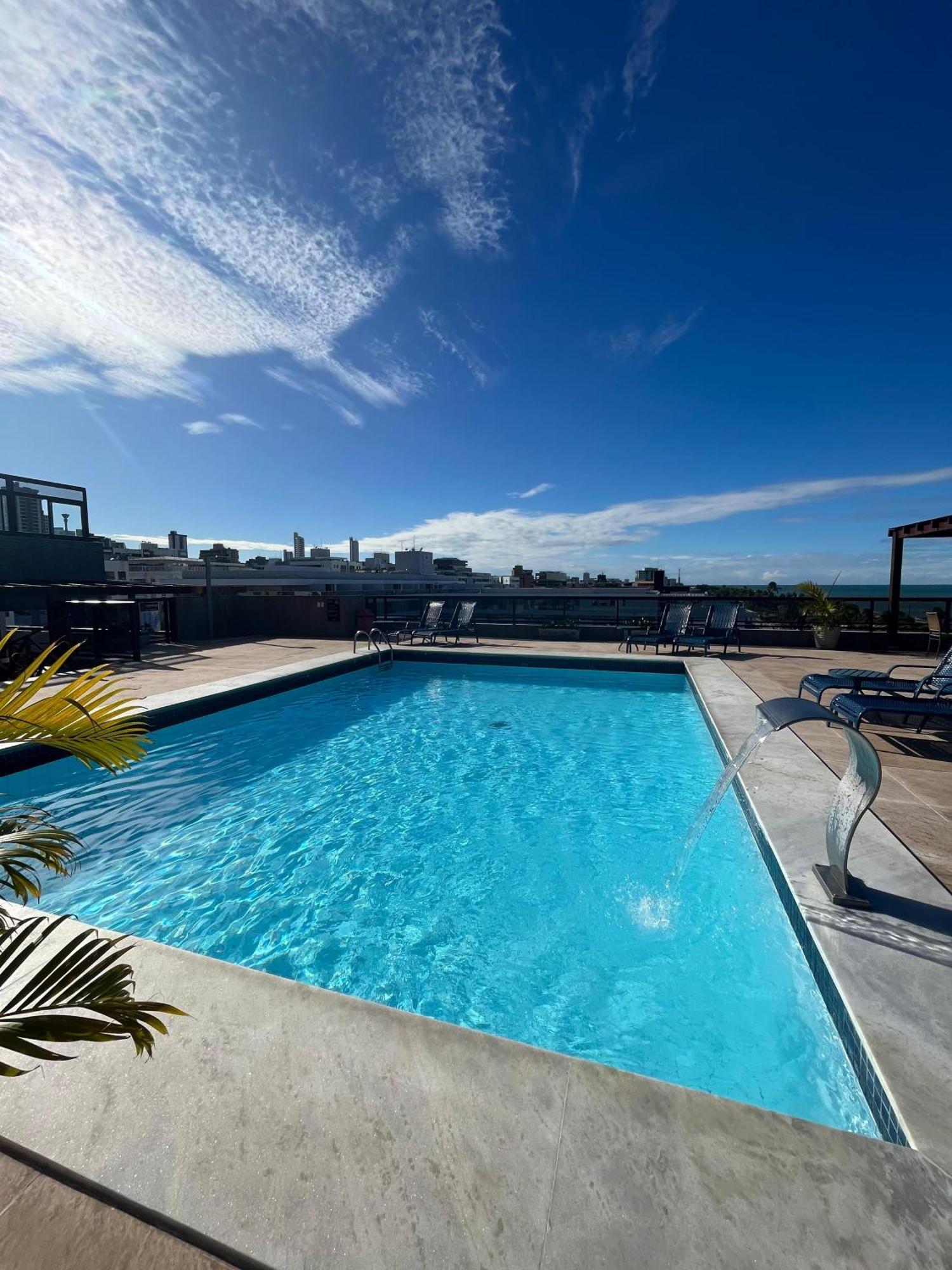Flat A Beira Mar Na Orla De Cabo Branco Appartement João Pessoa Buitenkant foto